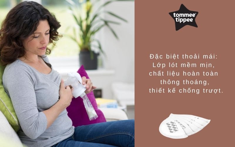 Miếng lót thấm sữa Tommee Tippee Closer to Nature (hộp 36 miếng)