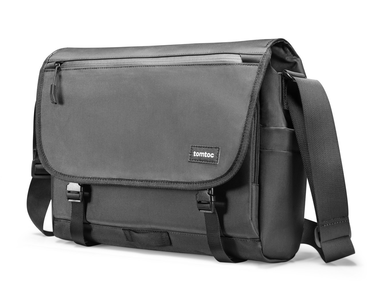 Túi Đeo Vai For Ultrabook 13″-13.5″ TOMTOC (USA) Cross Body Messenger Multi-Function Waterproof A47-C01D (Đen) - Hàng Chính Hãng