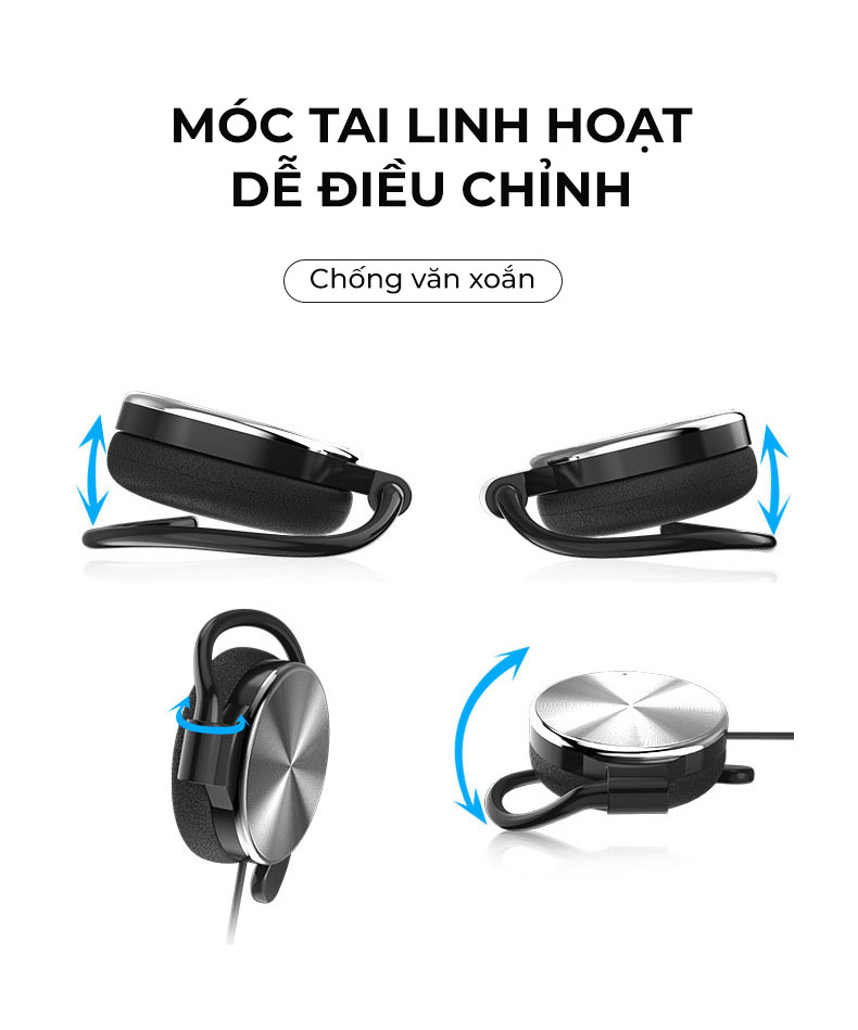 Tai nghe học tiếng Anh, học Online, làm việc & họp trực tuyến cao cấp | Có Mic đàm thoại | Siêu nhẹ - Hàng chính hãng