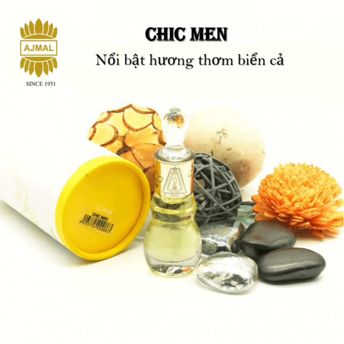 Tinh Dầu Nước Hoa Ajmal Dubai Chic Men Chính Hãng - ANGEL CONCENTRATED PARFUME 12ml