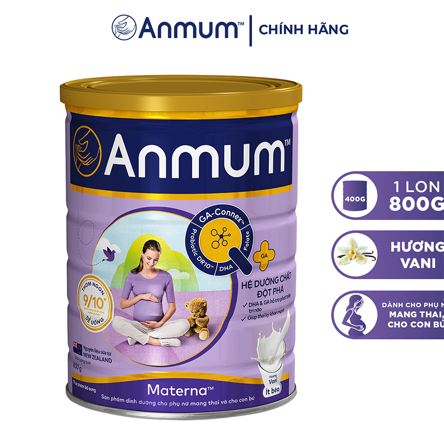 Sữa Bột Dành Cho Mẹ Bầu Anmum Materna Hương Vanilla 800g