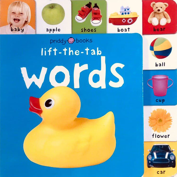 Bright Baby: Words (Lift-the-tab) (Board book)