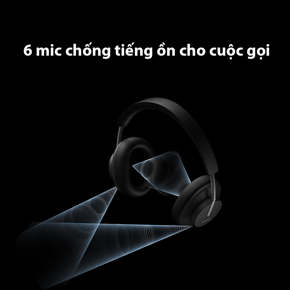 Tai Nghe HUAWEI Freebuds Studio | Công Nghệ Chống Ồn Chủ Động Thông Minh | Âm Thanh Có Độ Phân Giải Cao | Chế Độ Nhận Biết Môi Trường Xung Quanh | Hàng Chính Hãng - Đen