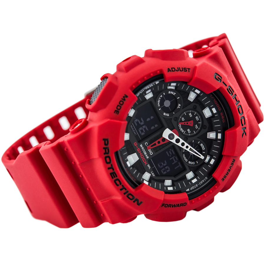 Đồng hồ nam dây nhựa Casio G-Shock chính hãng GA-100B-4ADR