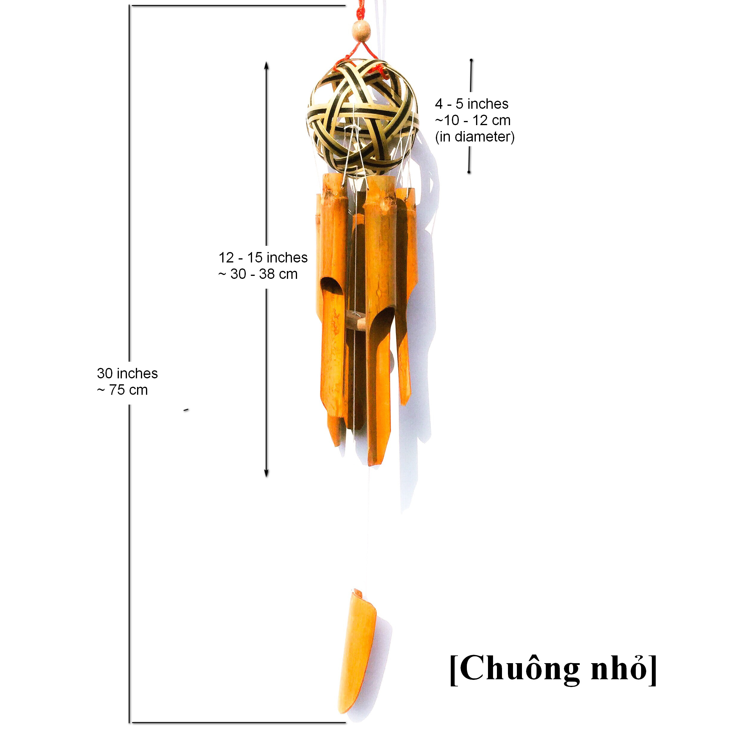 Chuông Gió Tre Quả Cầu - Sản Phẩm Phong Thủy Thân Thiện Môi Trường