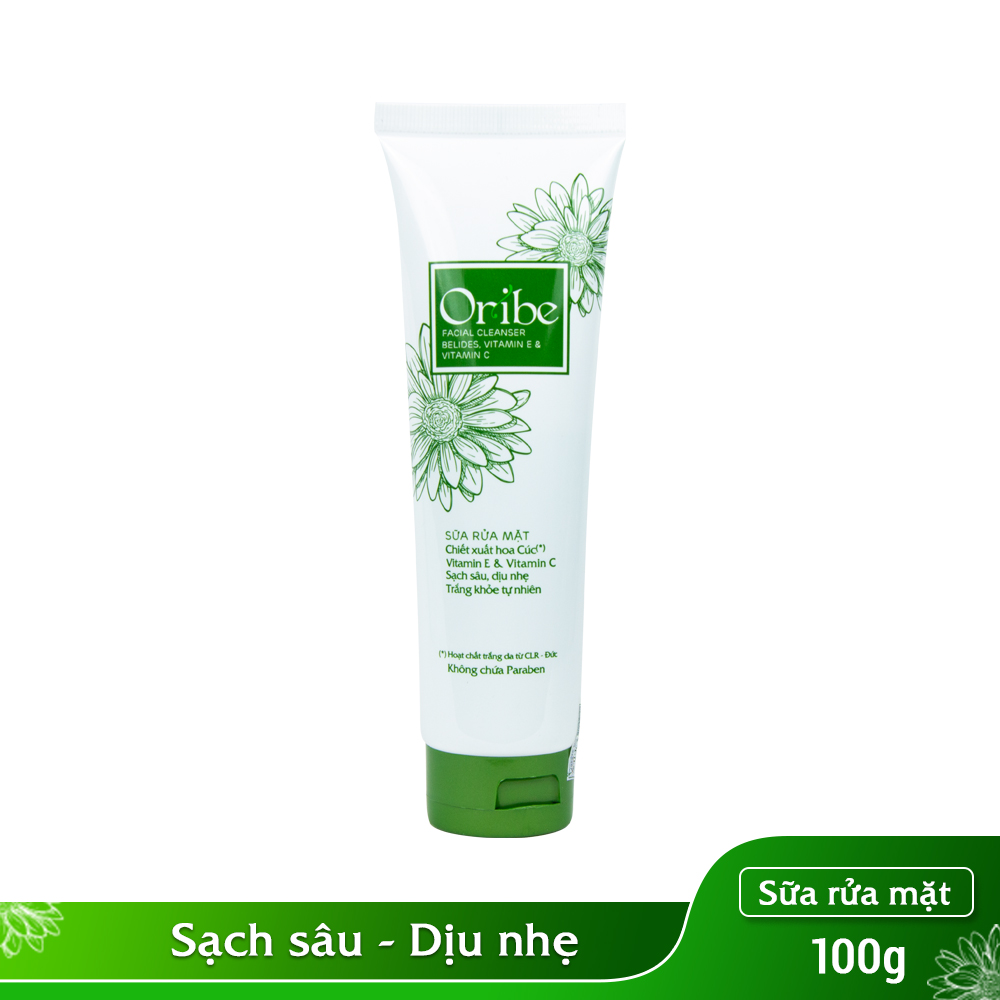 Combo 1 Kem Hỗ Trợ Trị Mụn, Mờ Thâm, Liền Sẹo Do Mụn Oribe 20g + 1 Sữa Rửa Mặt Dịu Nhẹ, Dưỡng Ẩm, Làm Sạch Sâu Oribe 100g