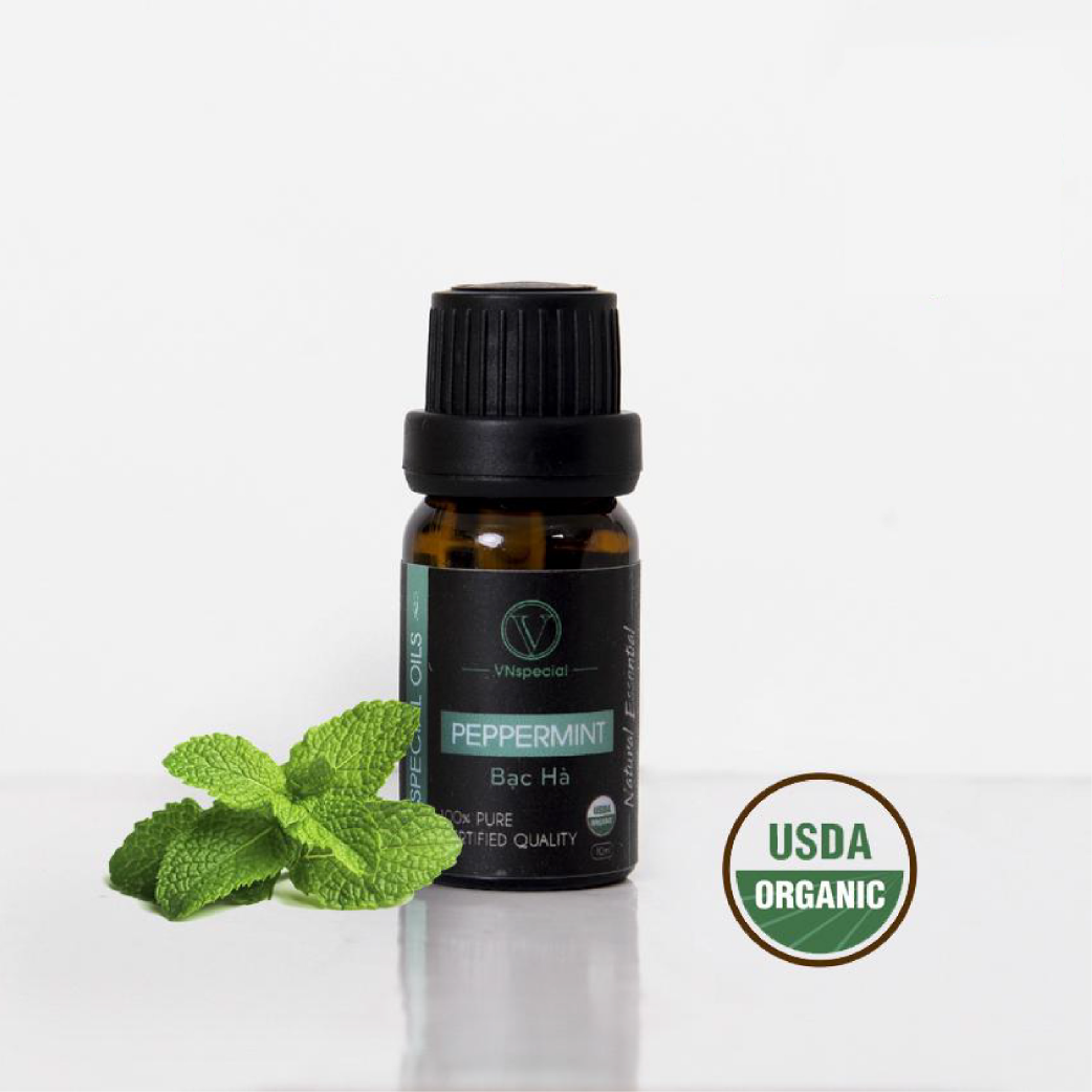 Tinh Dầu Hữu Cơ Bạc Hà | Organic Organic Peppermint Oil | Tinh dầu Nhập Khẩu USDA - Vnspecial Oils (10ml)