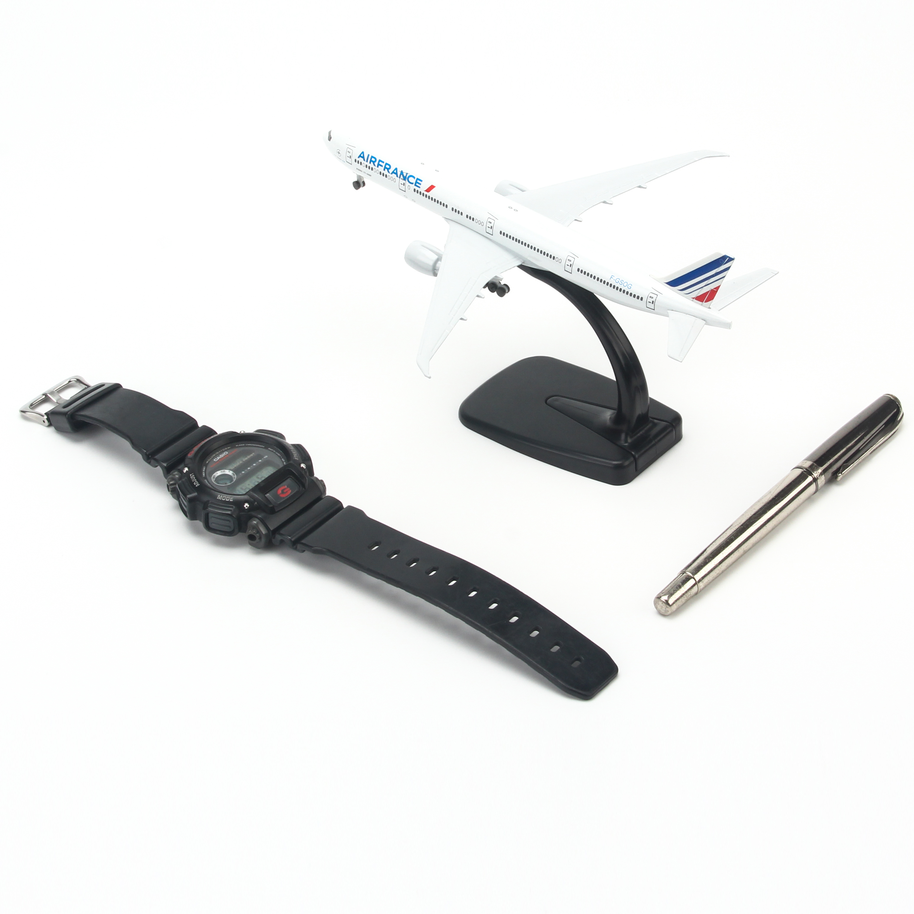 Mô hình máy bay Air France - Trắng,xanh,đỏ,có bánh