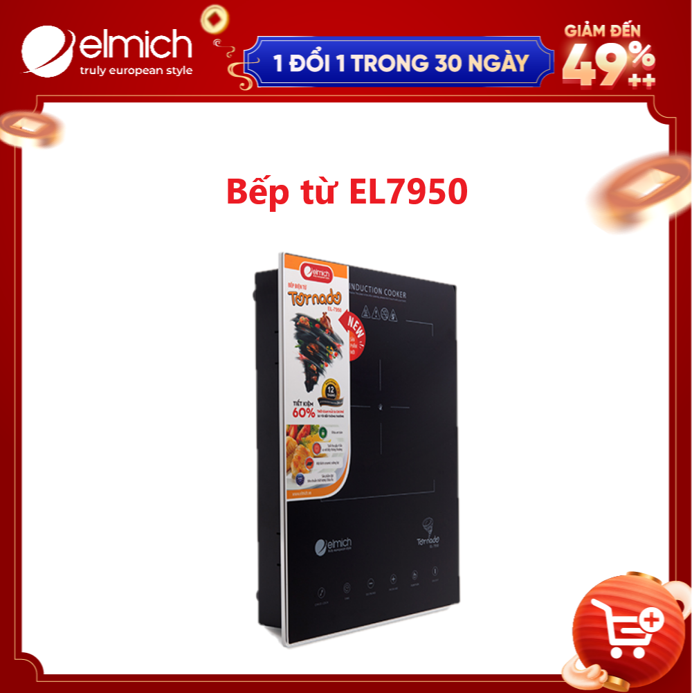 Bếp Điện Từ Elmich EL-7950-2357950 - Đen - Hàng chính hãng
