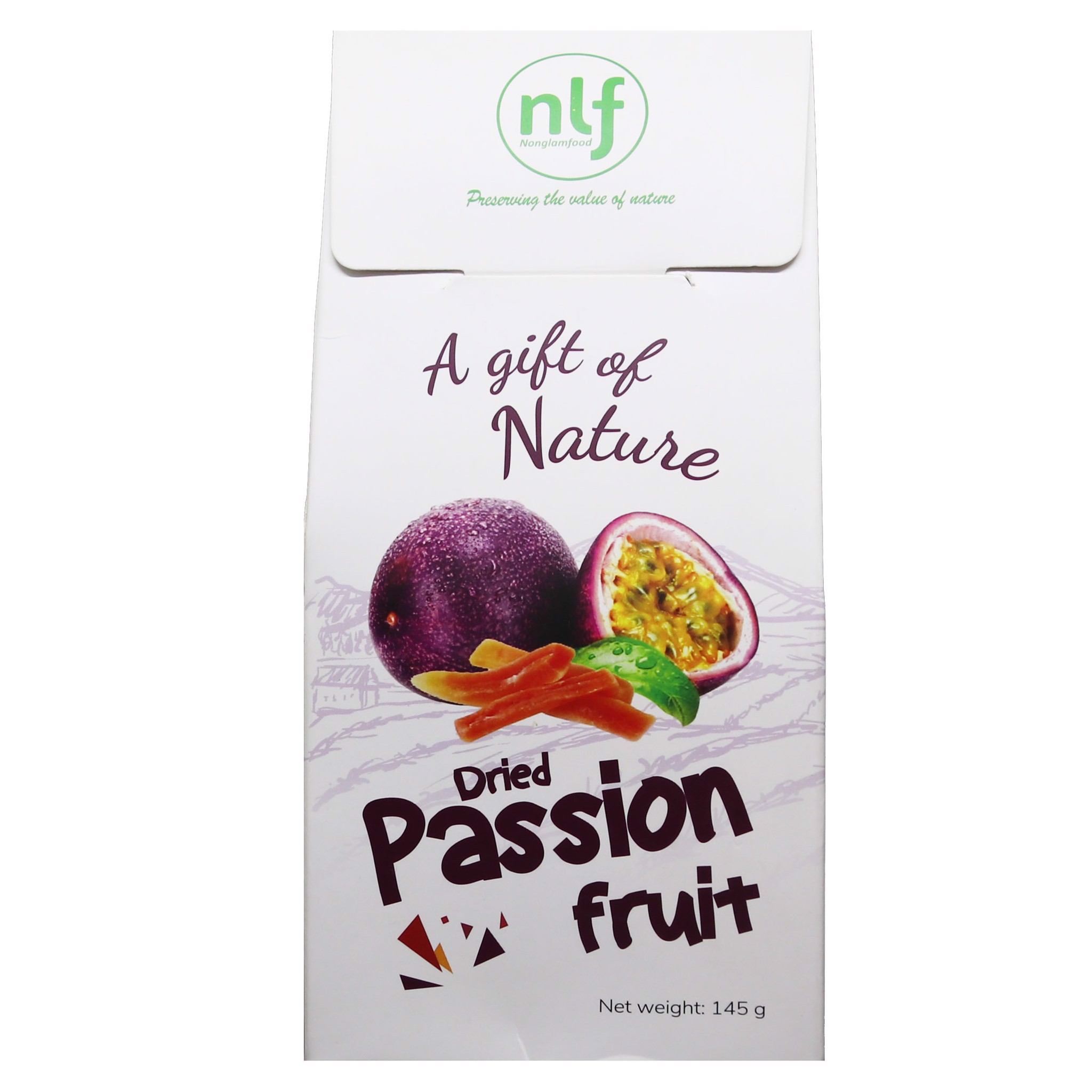 Vỏ Chanh Dây Sấy Dẻo (Passion Fruit) 145G  - Nông Lâm Food | Món Quà Cho Sức Khỏe Từ Thiên Nhiên 100% | Đồ Ăn Vặt - Đặc Sản Việt