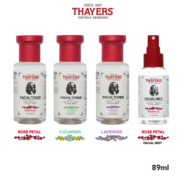 Nước hoa hồng không cồn THAYERS - Hương dưa chuột - Travel size 89ml