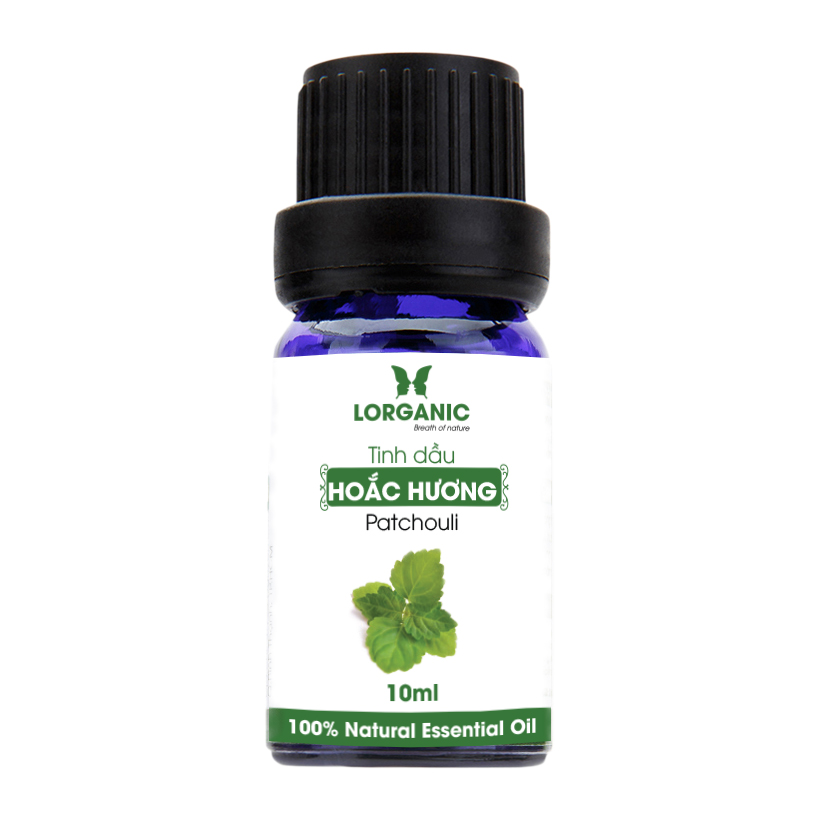 Tinh dầu hoắc hương Patchouli Lorganic 10ml/ Hương thơm nhẹ nhàng/ Tinh dầu thiên nhiên nguyên chất xông phòng, thư giãn tinh thần, cân bằng cảm xúc, khử mùi hiệu quả/ Thích hợp dùng với đèn xông và máy khuếch tán.