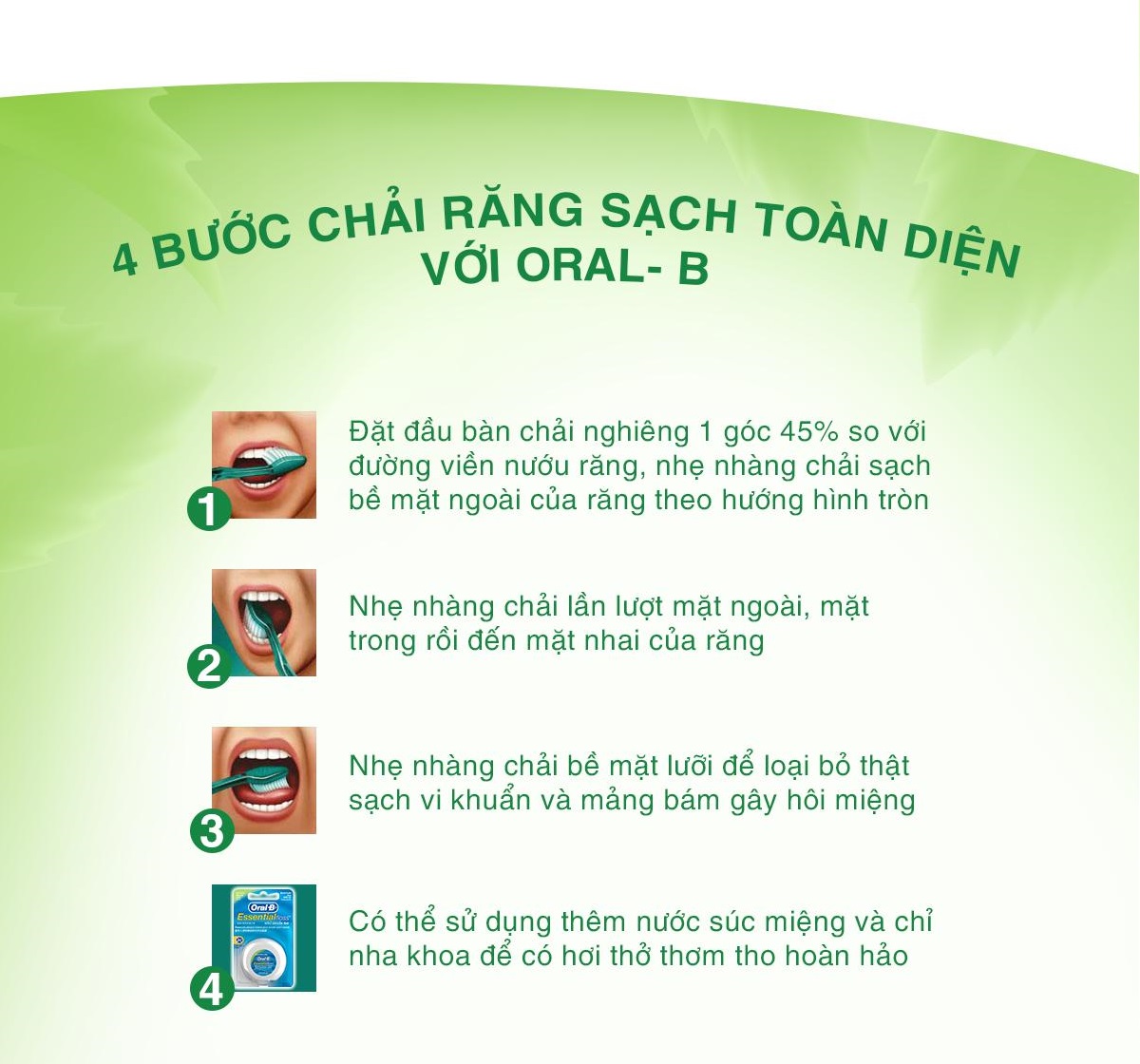 Vỉ 5 Bàn Chải ORAL-B Tinh Chất Trà Đen (3 Cây Tặng 2)