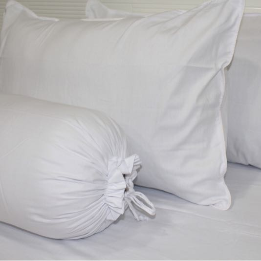 Bộ drap giường cotton trắng A cao cấp