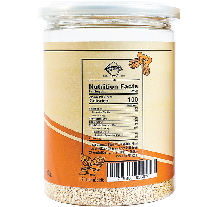 Hạt Diêm Mạch DK Harvest - Quinoa 300g, 500g