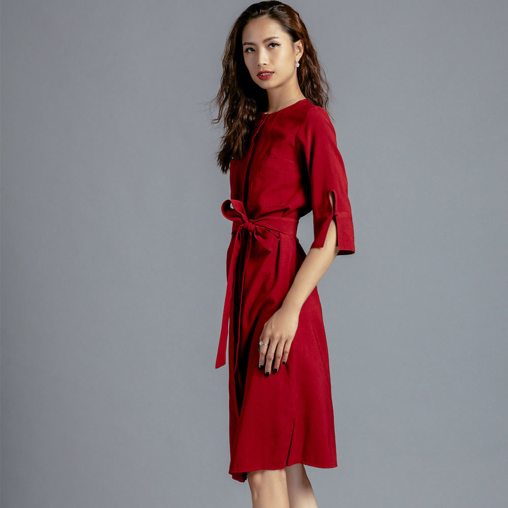 Đầm Sơ Mi Đầm Suông Thời trang thiết kế Hity DRE105