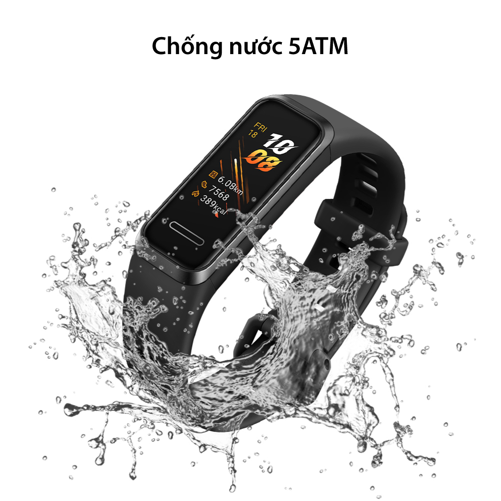 Vòng Đeo Tay Thông Minh Huawei Band 4 | Thiết Kế Trẻ Trung, Trải Nghiệm Hoàn Hảo | Mặt Đồng Hồ Sáng Tạo | Sạc Dễ Dàng, Dùng Lâu Hơn | Phát Hiện Bão Hòa Oxy | Theo Dõi Nhịp Tim Thông Minh | Hàng Chính Hãng - Đen Khói