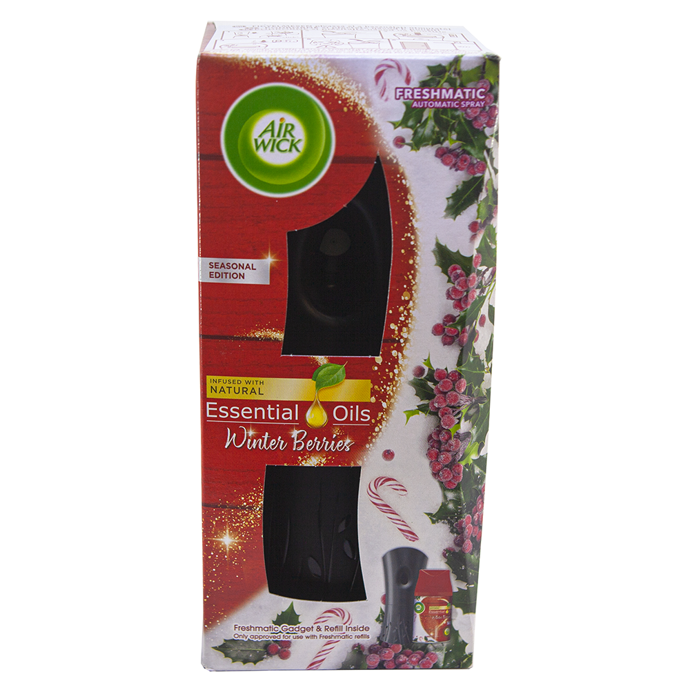 Bộ phun tinh dầu tự động Air Wick Winter Berries 250ml QT06514 - hương quả ngọt