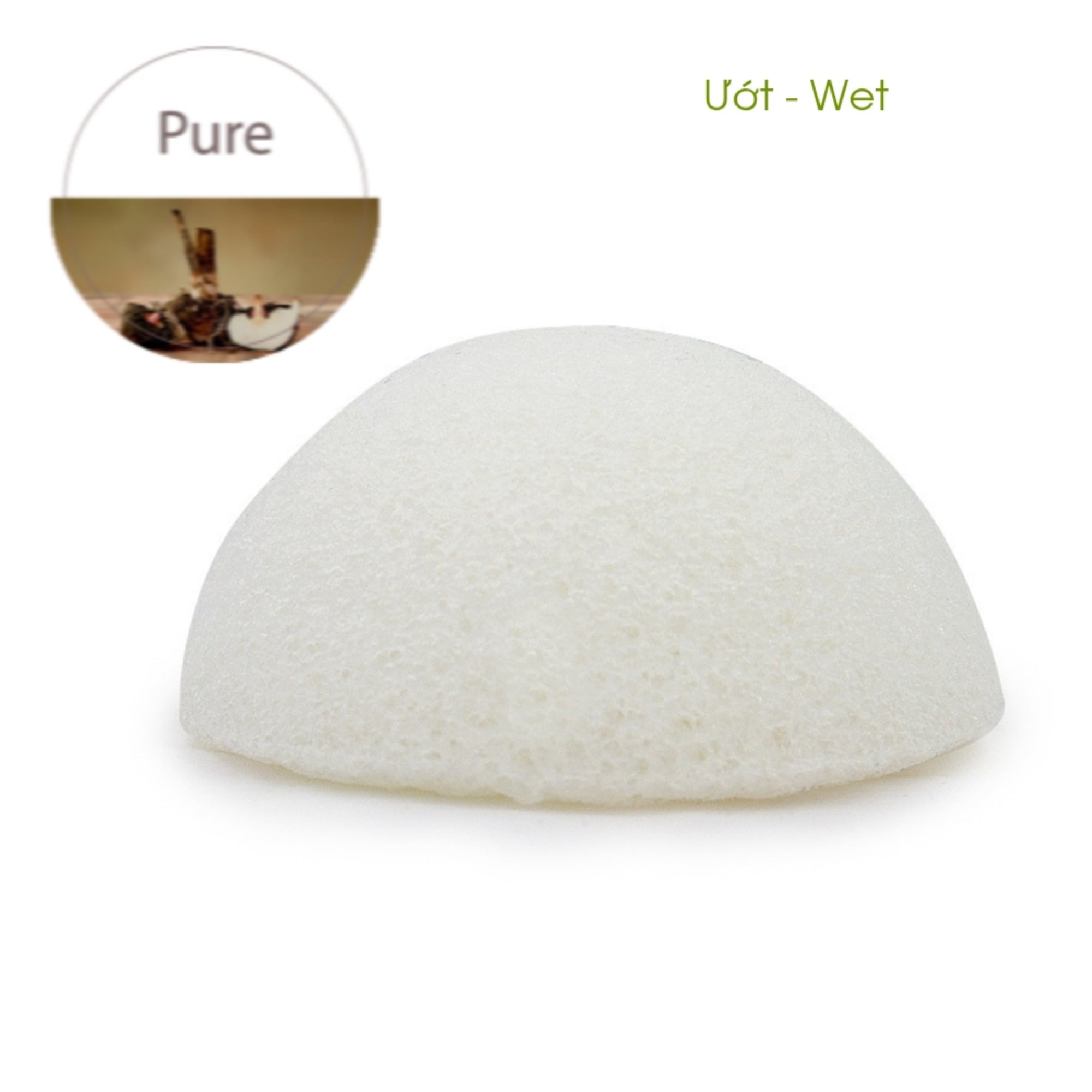 Bông rửa mặt Konjac Pure - ekoko Konjac spone