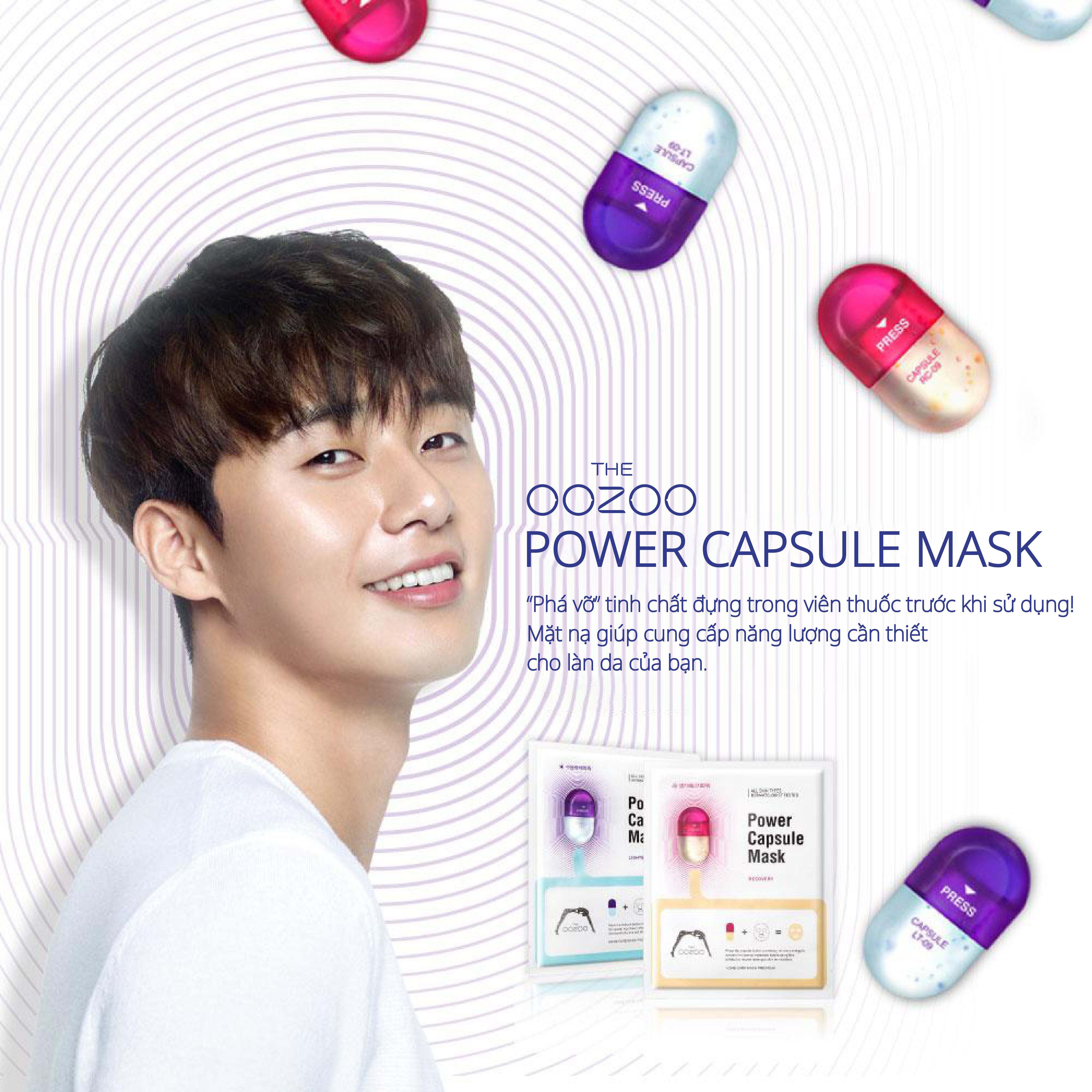 Mặt Nạ Phục Hồi Tươi Trẻ Cho Da Nhạy Cảm THE OOZOO Power Capsule Mask Recovery