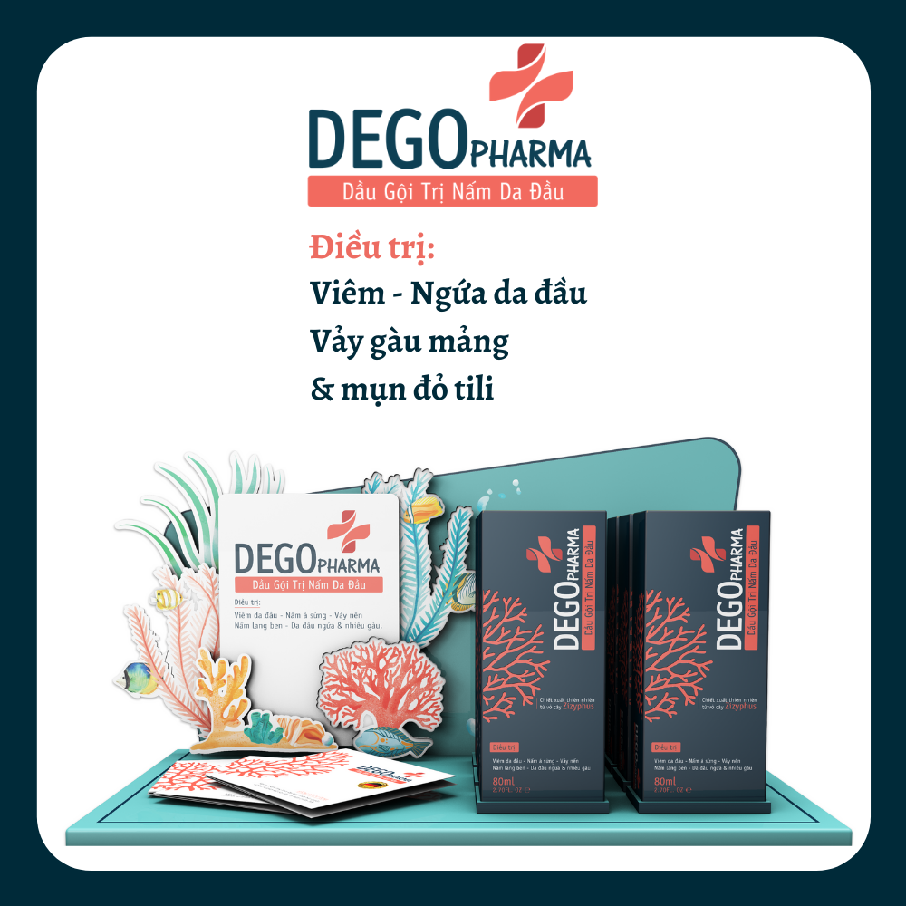 Dego Pharma - Dầu gội sạch vảy gàu mảng trắng, hết ngứa chiết xuất thiên nhiên từ vỏ cây Zizyphus, sản xuất theo tiêu chuẩn và dưới sự giám sát của công ty dược phẩm Châu Âu (80ml)