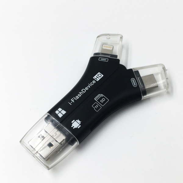 Đầu đọc thẻ nhớ đa năng TF, SD, kết nối USB, iphone, Type-C