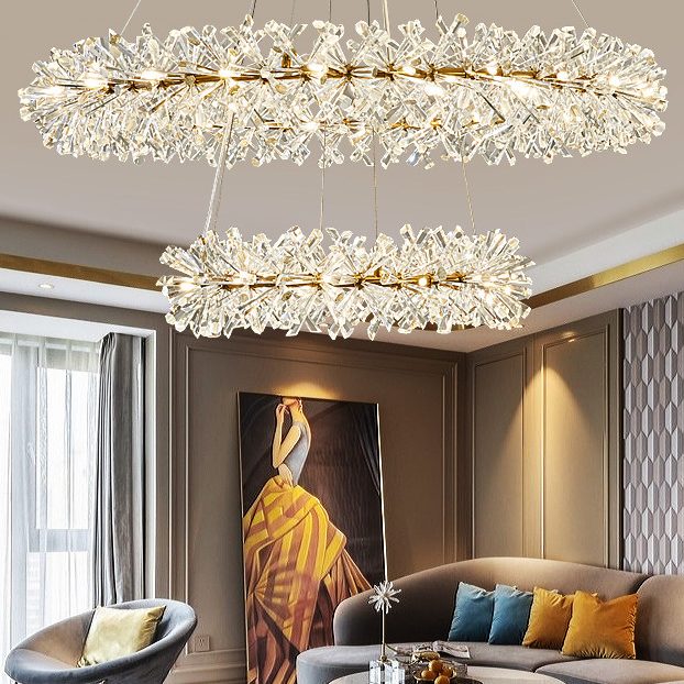 Đèn thả pha lê LADY080-600+800