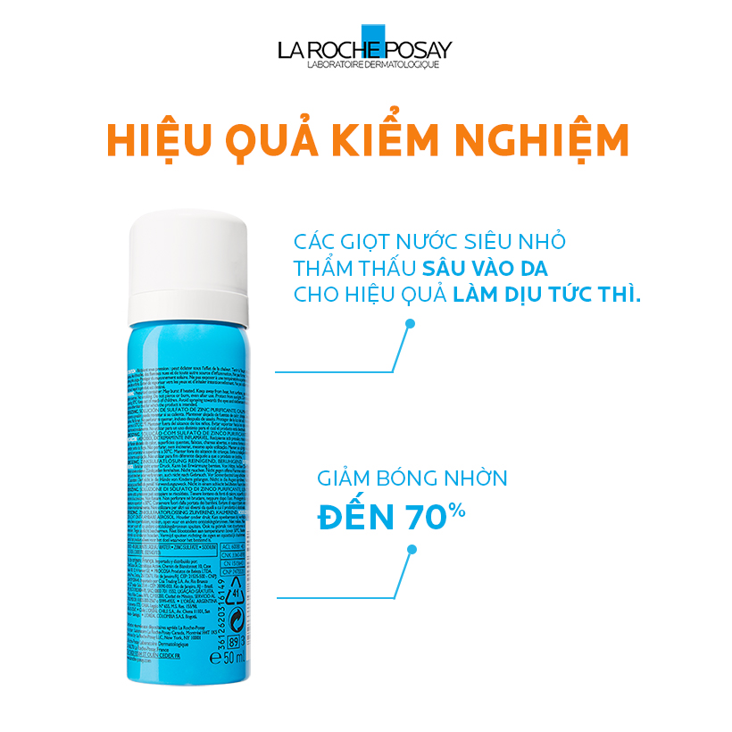 Nước Khoáng Giúp Làm Sạch Và Dịu Da La Roche-Posay Serozinc (50ml)