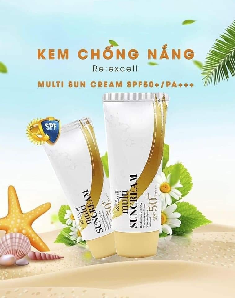 Kem Chống Nắng vật lý Re:Excell Multi Sun Cream SPF 50+/PA+++ R&amp;B VN 50ml