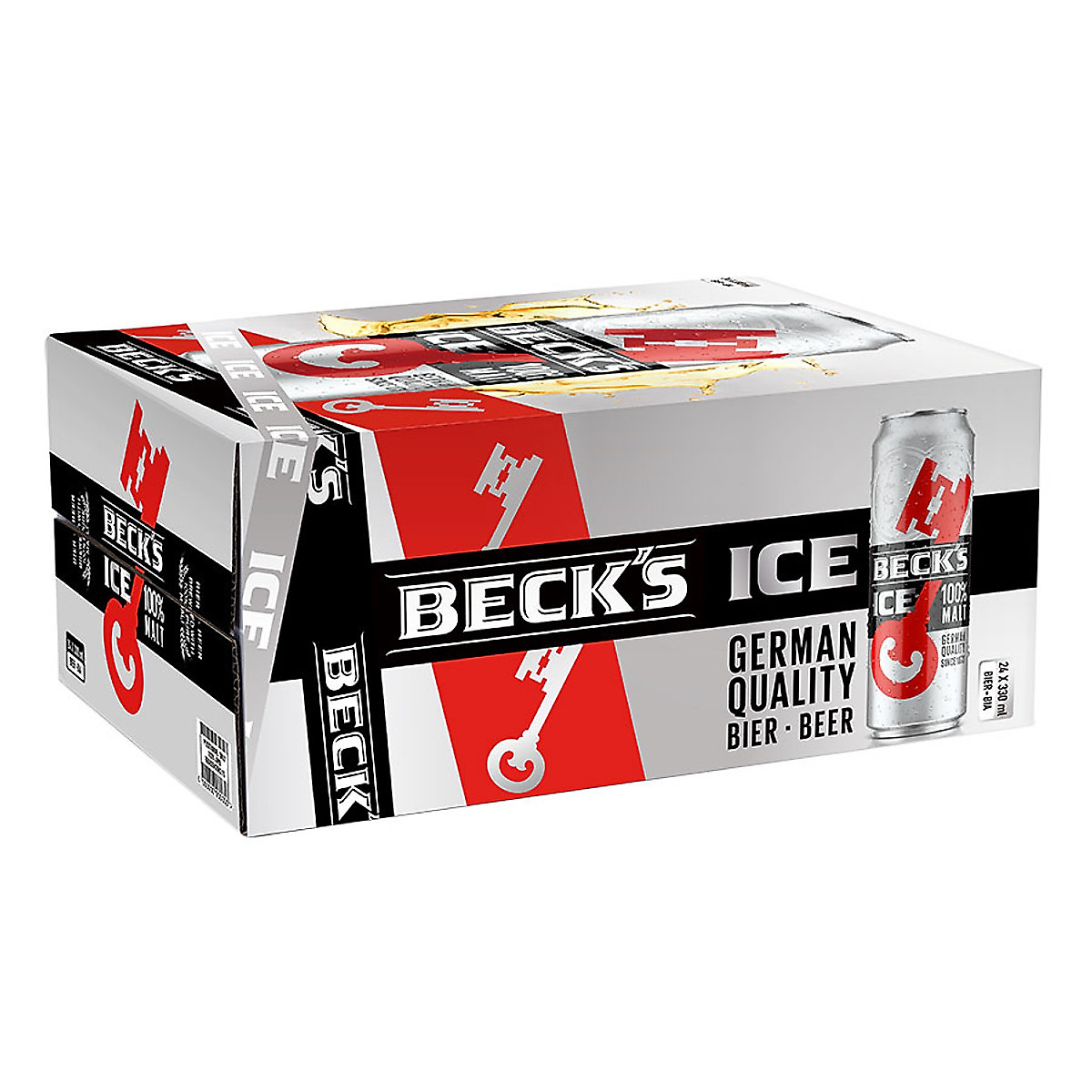 Bia Beck's Ice 330ml thùng 24 lon