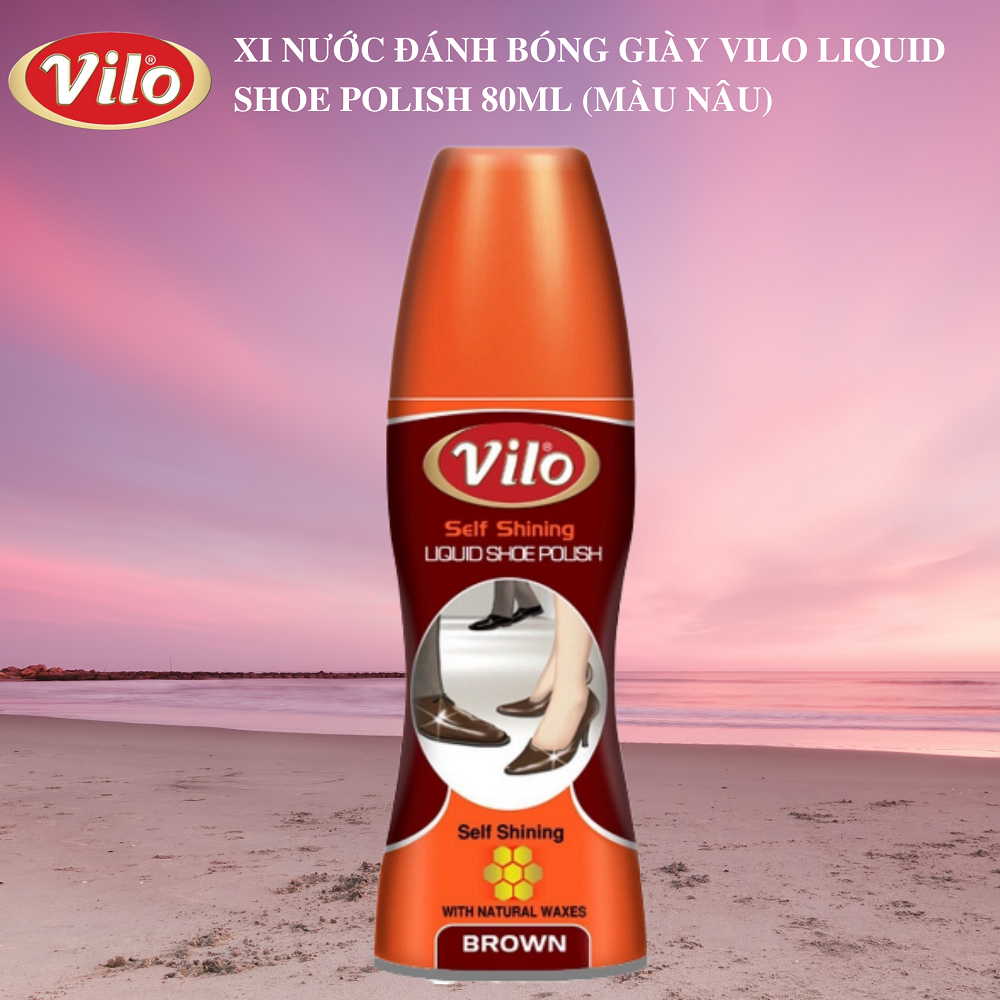 Xi nước đánh bóng giày Vilo liquid shoe polish 80ml