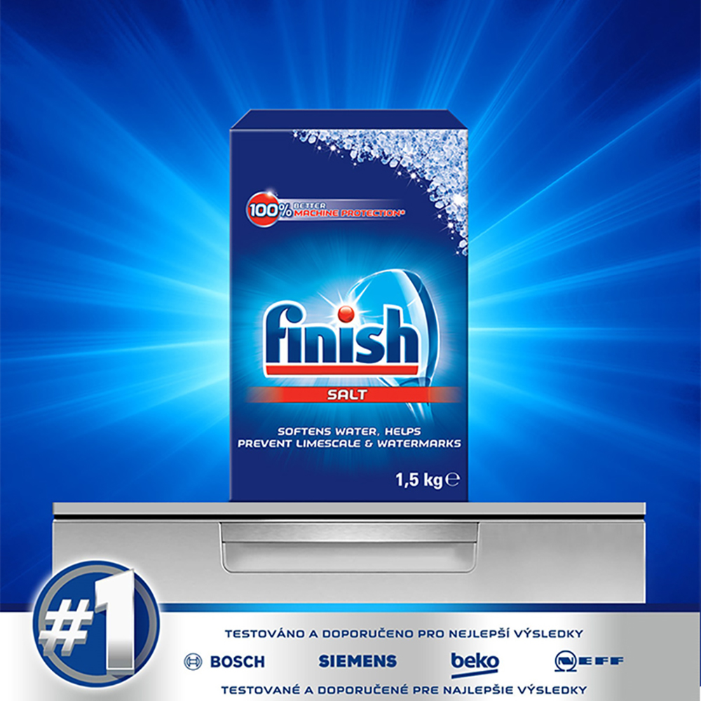 Muối rửa chén Finish Dishwasher Salt 1,5kg QT017383