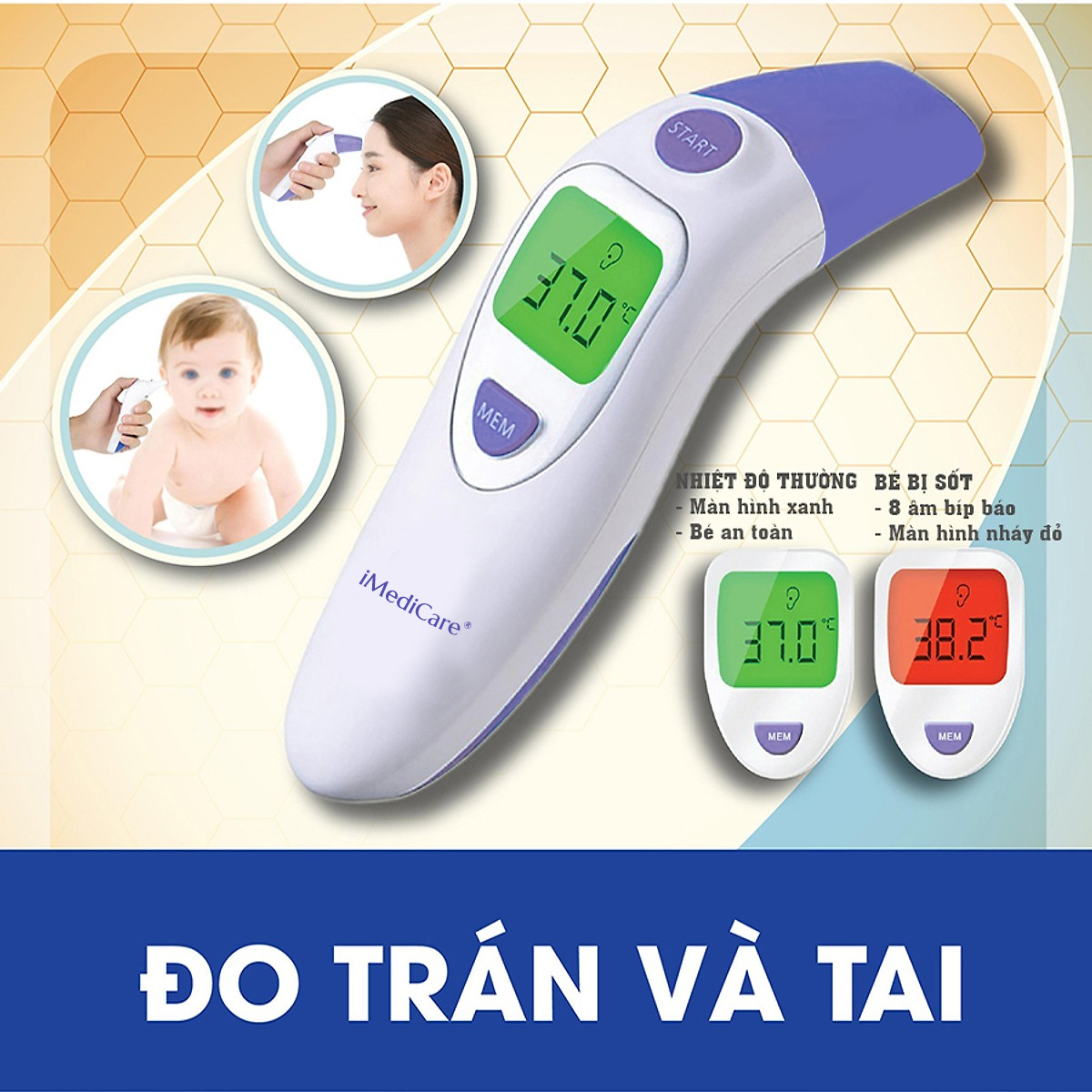 Nhiệt kế điện tử hồng ngoại đa năng iMedicare iTM-9S