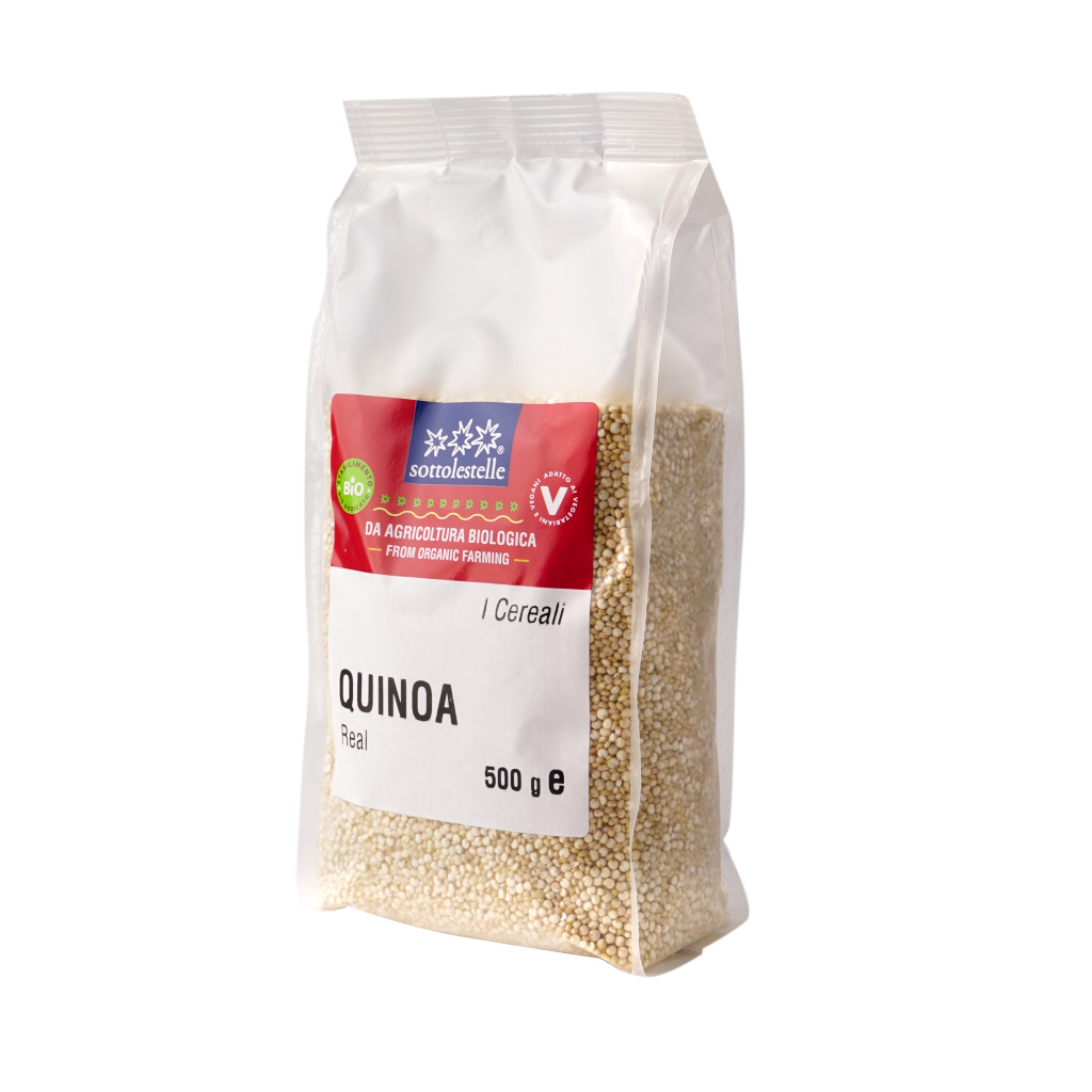 Hạt diêm mạch trắng hữu cơ Sottolestelle 500g Organic Quinoa Real