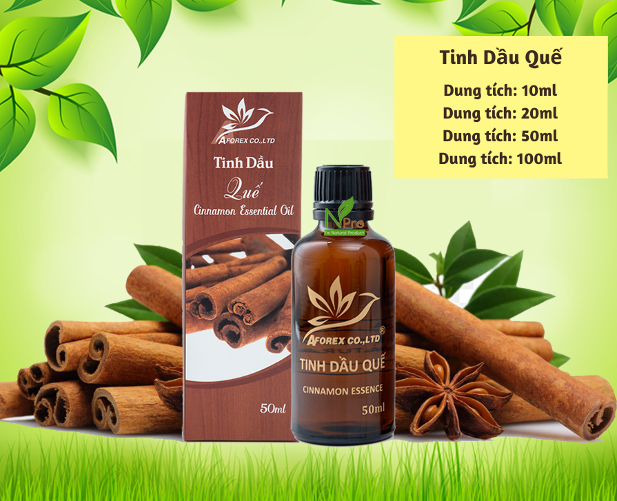 [[ 2 Chai Tinh Dầu Hồi + Quế - Xông, Uống, Ngâm, Thoa ]] - AFOREX - Hàng Chính Hãng