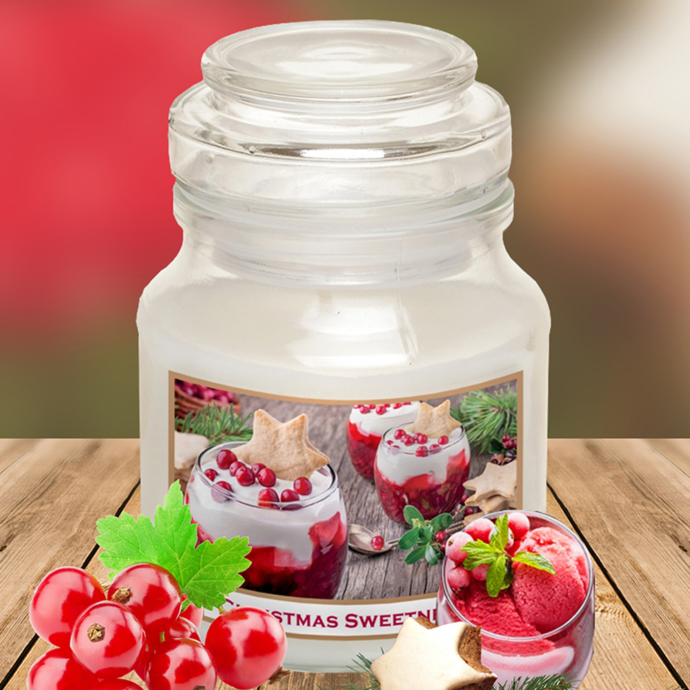 Hũ nến thơm tinh dầu Bartek Christmas Sweetness 130g QT06654 - nho chuỗi ngọc