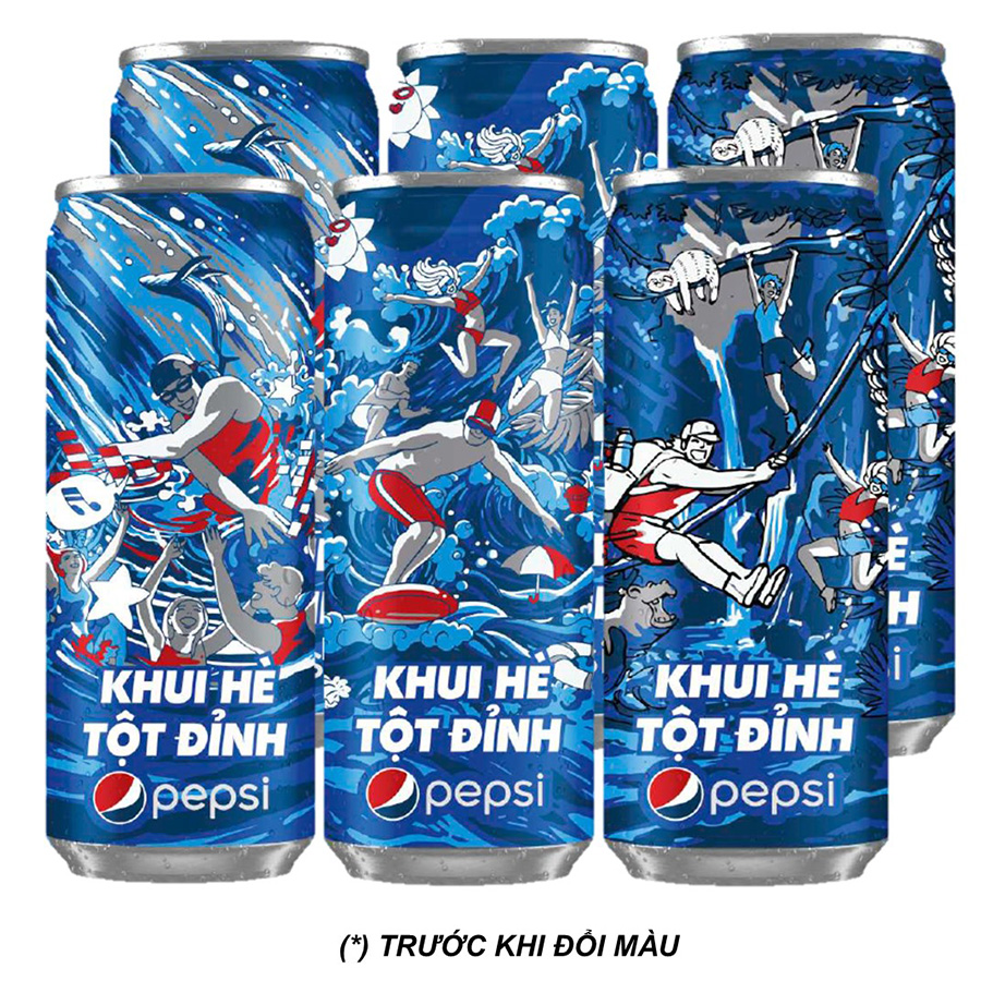 Nước ngọt Pepsi 330ml 6 Lon