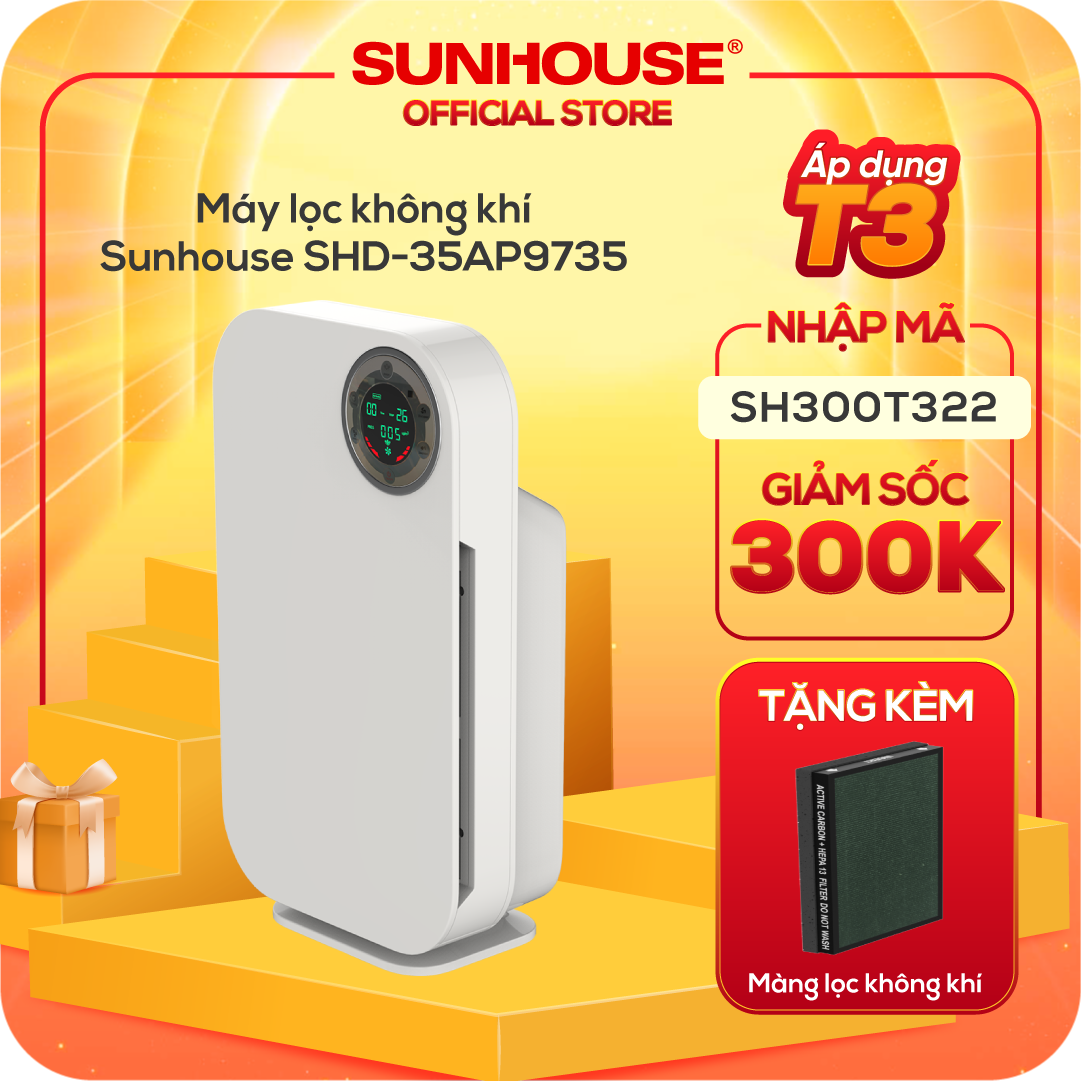 Máy Lọc Không Khí Sunhouse SHD-35AP9735 - Chính Hãng