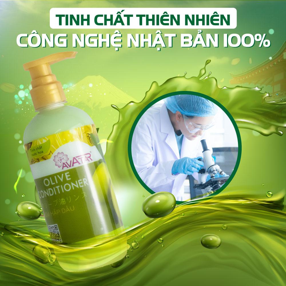 Kem hấp dầu Olive Avatar 500ml Nuôi dưỡng tóc Chắc khỏe Chống gãy rụng Tóc Dài Suôn Mềm mượt