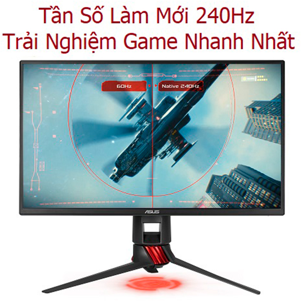 Màn Hình Gaming Asus ROG Strix XG258Q 25inch FullHD 1ms 240Hz FreeSync TN - Hàng Chính Hãng