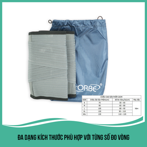 Đai thắt lưng hỗ trợ cột sống ORBE OLUMBA cho người đau lưng, thoát vị đĩa đệm thoái hóa đốt sống - Hàng chất lượng cao