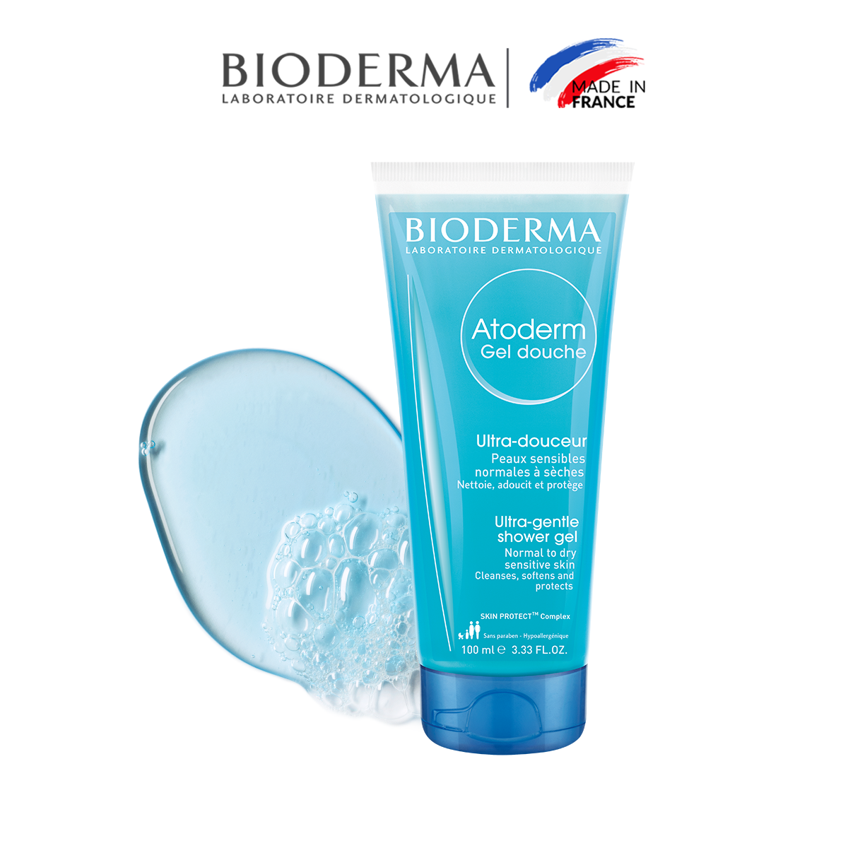 Gel Làm Sạch Dịu Nhẹ Cho Da Thường Và Da Khô Nhạy Cảm Bioderma Atoderm Gel Douche