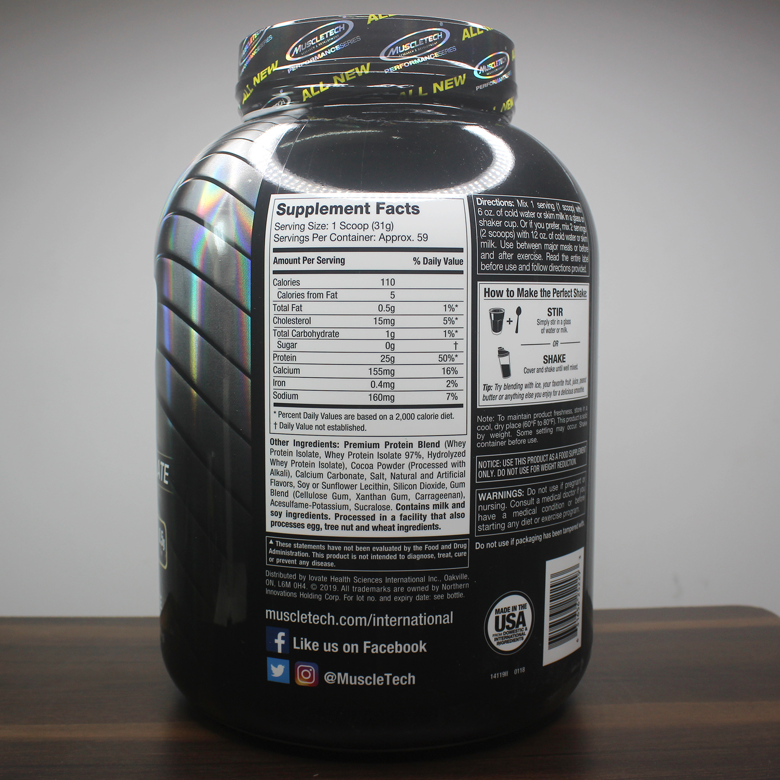 Combo Sữa tăng cơ ISO ZERO 100% Whey Protein Isolate của Muscle Tech hỗ trợ tăng cơ giảm cân đốt mỡ hương Chocolate hộp 4lbs &amp; Bình INOX 739 ml (Màu Ngẫu Nhiên)
