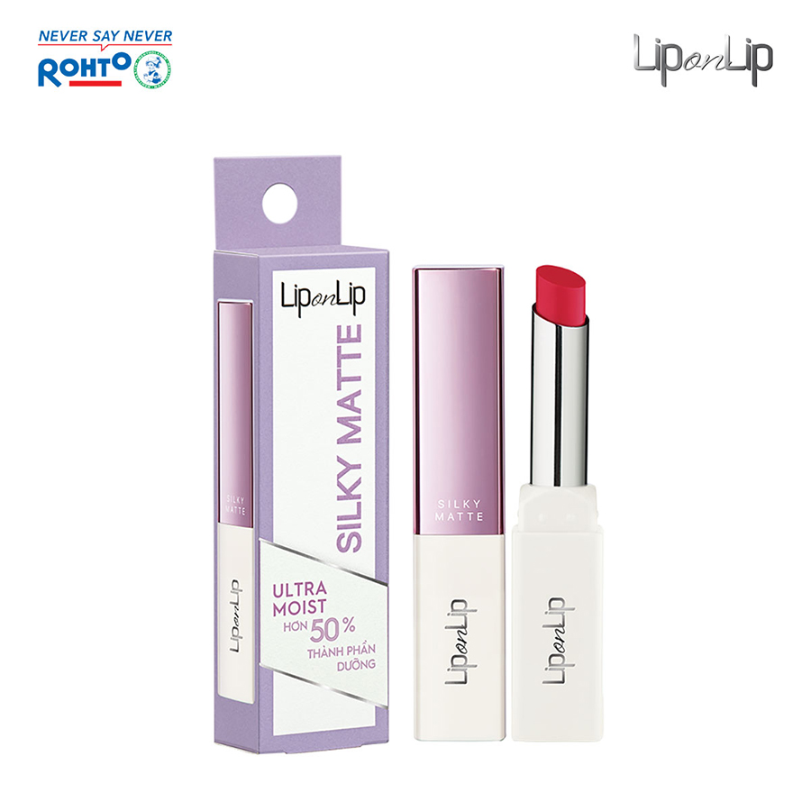 Son lì dưỡng môi siêu mịn Lip On Lip Silky Matte