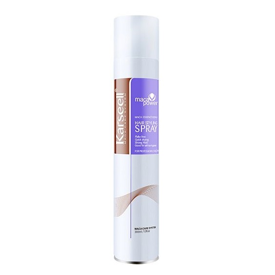 Gôm xịt tóc giữ nếp cứng Karseell Maca Essence Hair Styling spray 380ml