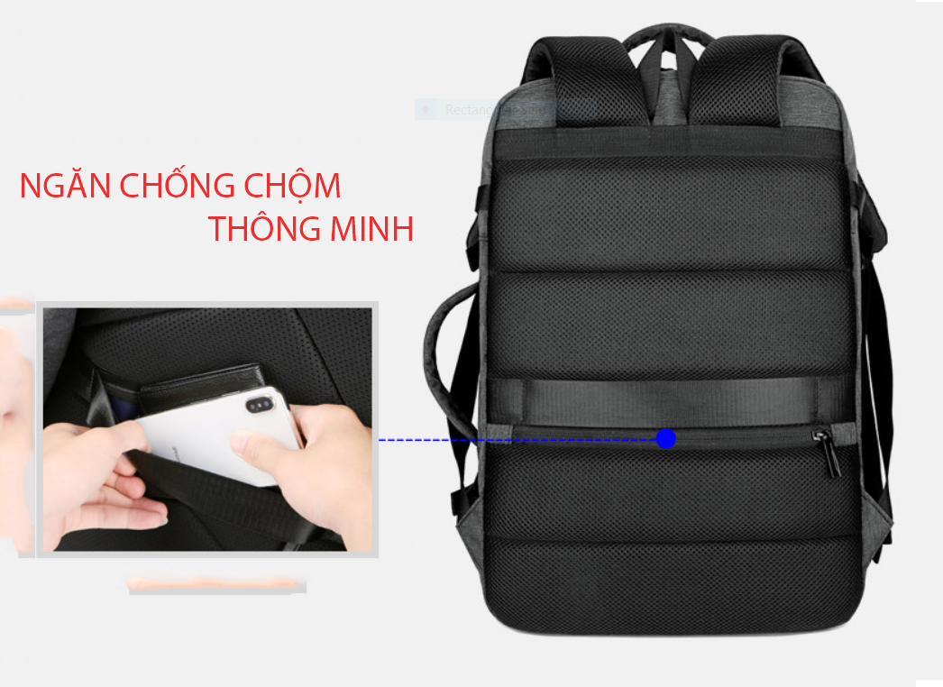 Ba lô thông minh đa năng siêu cao cấp nam sạc USB tiện dụng chứa máy tính 14 đến 17 inh