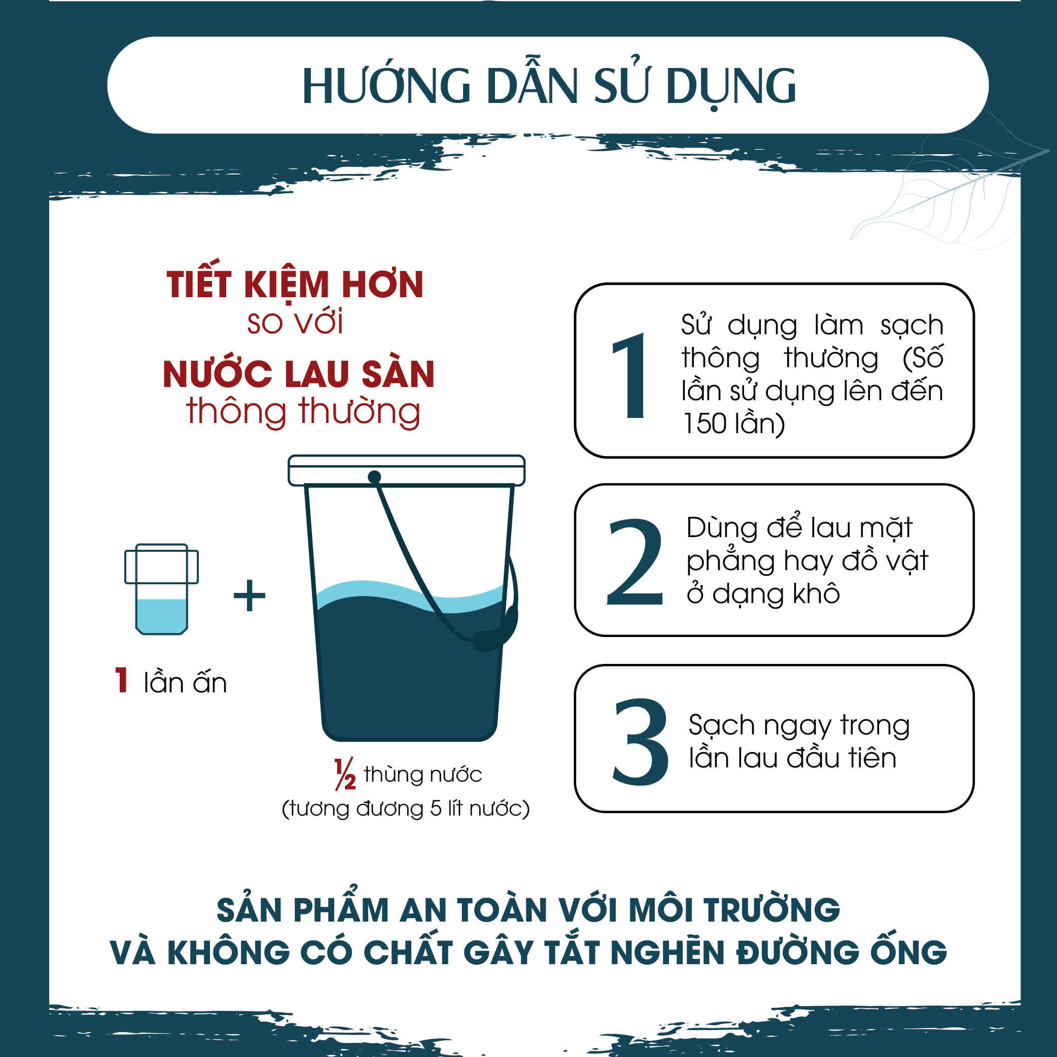 Nước lau sàn tinh dầu thảo mộc PK 300ml - Cam