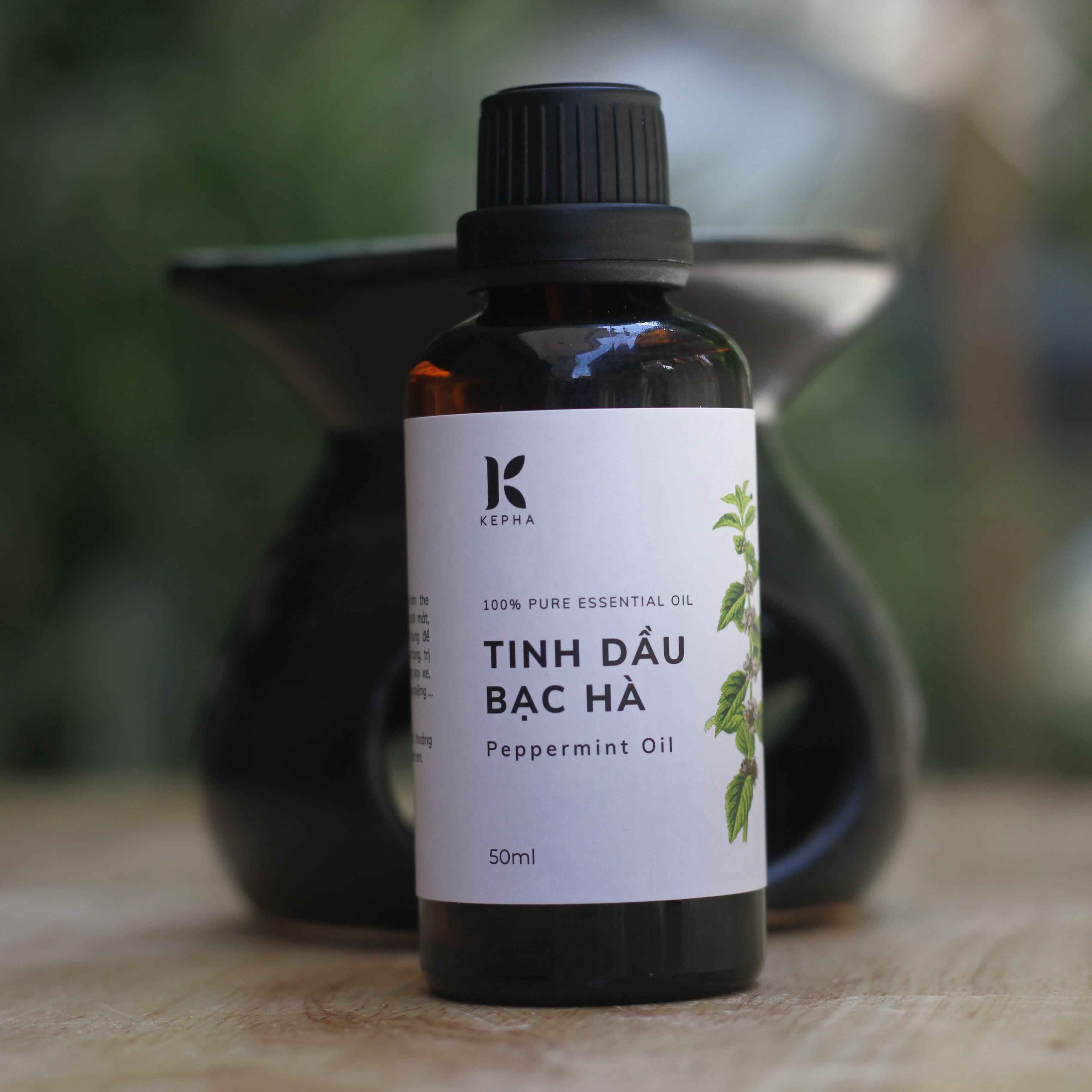 Tinh dầu Bạc Hà Peppermint Kepha 50ml - Nhập khẩu trực tiếp Ấn Độ - Đuổi chuột hiệu quả