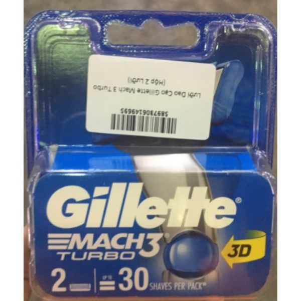 Lưỡi Dao Cạo Râu GILLETTE Mach 3 Turbo Bộ 2 Cái