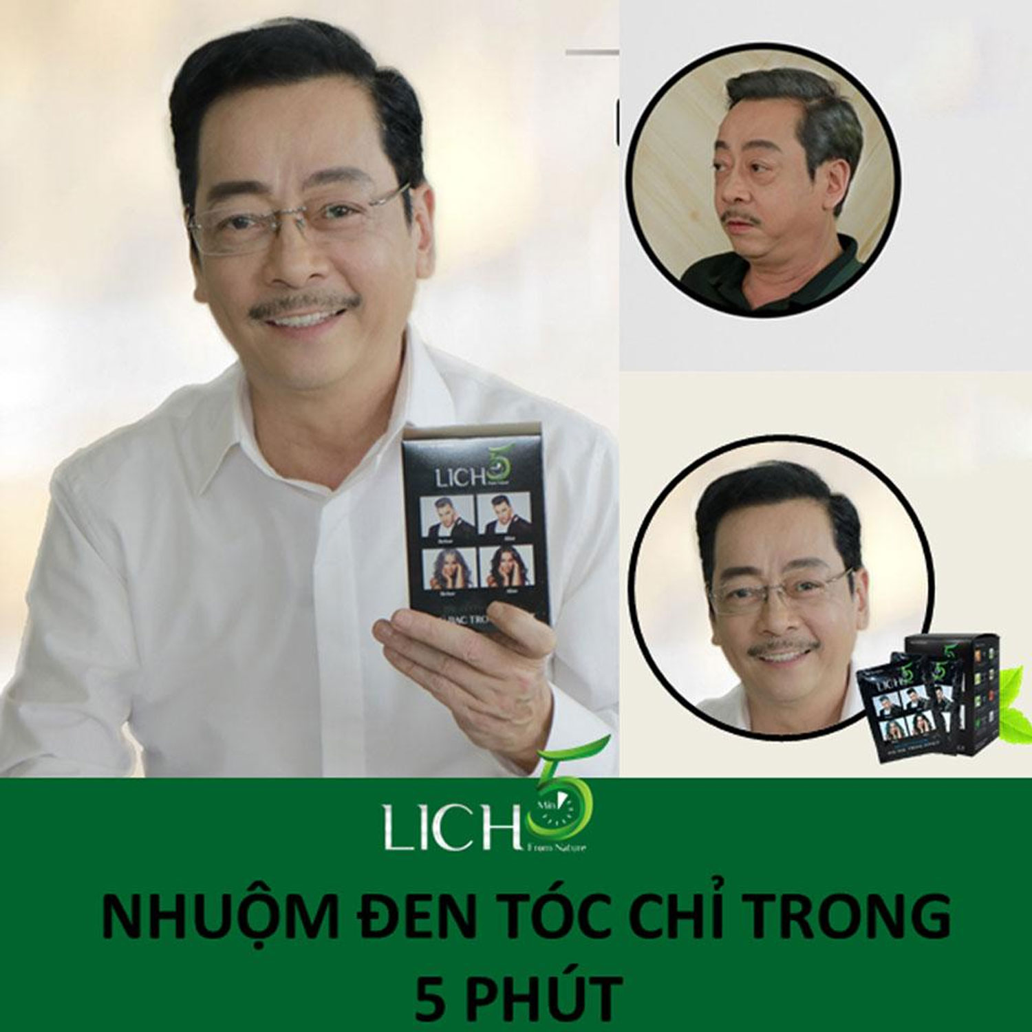 Dầu Gội Đen Tóc Thảo Dược LICH 5